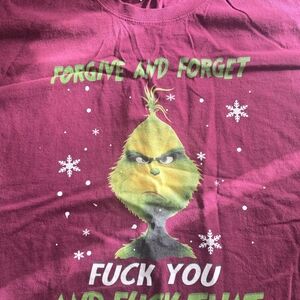 Gildan Burgundy Grinch Graphic Tee